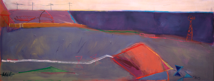 painting: ONE KITE DOWN