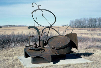 sculpture at Emma Lake